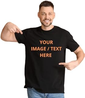 Mens Customize Regular Fit Half-Sleeve T-Shirt