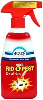 Arbuda Rid-O-Pest Multi-Purpose Herbal Insect Killer Spray | 100% Natural & Non-Toxic Pest Repellent for Ants, Cockroaches, Bedbugs, Mosquitoes, Lizards, Flies & Spiders – 500 ml (Ready-to-Use, Indoor & Outdoor)