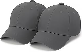 Amazon Brand - Anarva Pack of 2 Unisex Baseball Caps Beige Cotton Adjustable Hats for Men & Women – Casual Outdoor Cap Combo for Sports, Travel