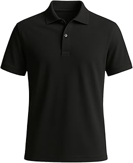 Polo Neck Customization T-Shirt Men Women Personalized Logo & Design Cotton Fabric Ideal Events Team Promotional Use Customizable Name Print Shirt Men’s Custom Add Your Company Text Black
