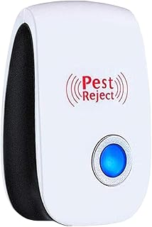 Ultrasonic Pest Repellent to Repel Rats, Cockroach, Mosquito, Home Pest and Rodent Repelling Aid for Mosquito, Cockroaches, Ants Spider Insect Pest Control Electric (White-Blue)