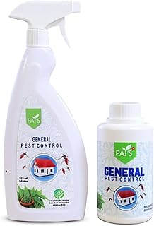Pai's General Pest Control Spray | Plant-Based Formula for Home Kitchen Bedroom Office and Hotels | Multipurpose Insect Killer for Ants, Mosquitoes, Cockroaches, and Household Pests