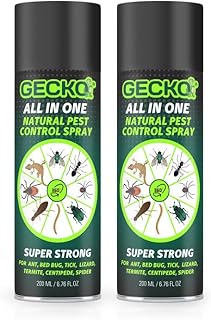 Gecko Home Repellent Control | 100% Natural | Just Repel Easy to Use Non-Toxic (200ML) | Ant, Cockroach, Rat, Lizard, Bed Bugs, Spider (Pack of 2) - FORMULATION 10X