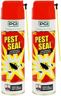 PCI Pest Seal Cockroach Killer Spray 400ML (Pack of 2)| Crawling Insect Killer with Deep-Reach Nozzle | 100% Kill Guarantee