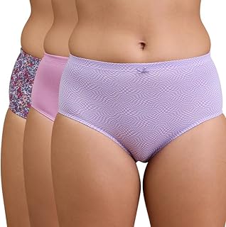 (NYP104 Anti Odor & Breathable Cotton Panty Set for Women | High Rise & Full Coverage Brief | Super Soft & Consealed Elastic for All Day Comfort (Pack of 3)