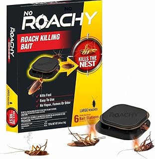 Anti Roach Gel - Cockroach Killer | Kitchen Safe | Odourless | Fast Action, Indoor Insect & Pest Control, Natural Cockroach Killer Gel for Home Strong, Cockroach Gel (6 BAIT STATION)