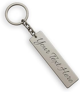 Premium Customized Metal Keychain | Personalized Name Engraved Keychain for Car & House Keys | Stylish Stainless Steel Gift for Men & Women