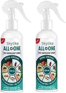 Skylike Pest Repellent Control Spray (PACK OF 2) For Home | Ant, Cockroach, Rat, Lizard, Bedbugs, Spider | Snake | 100% Natural No Kill Just Repel Easy To Use Non Toxic (250Ml) (7)