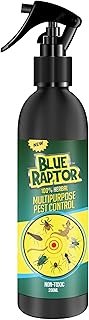 Blue Raptor All In One Insect Control Spray | Insect Repellent Spray | For Cockroach, Bed Bugs, Spider, Fly, Centipede 100% Natural | No Kill Just Repel Easy To Use Non-Toxic (200Ml) |Pack of 1 - FORMULATION 2X