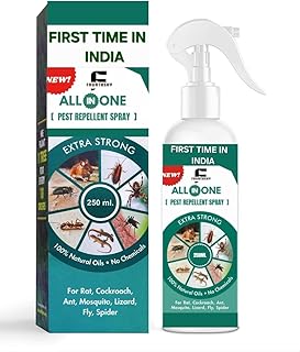 Pest Repellent Control Spray For Home | Ant, Cockroach, Rat, Lizard, Bedbugs, Spider | Snake | 100% Natural No Kill Just Repel Easy To Use Non Toxic | All In One (250Ml) (PACK OF 1)