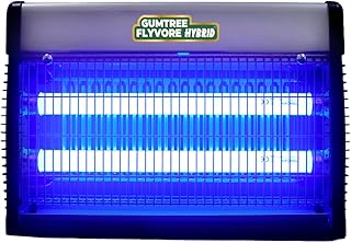 Gumtree Flyvore Hybrid Insect Killer & Catcher | Electric Mosquito, Fly & Bug Zapper Machine for Home, Kitchen & Office | Eco-Friendly, Non-Toxic, Black & Silver | Powerful UV Light Trap