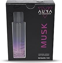 Vista Auto Care Hanging Air Freshener With 30ml Perfume Spray and 2 Hanging Boards | For Home, Living Spaces, Office, Cars, Closets, Bathrooms | 400 + Sprays (Musk)