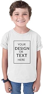 Personalized Tshirt for Kids with Photo Print, Text Print. 100% Cotton Customized Tshirt for Kids, Girls & Boys. Customized Gifts for Boys and Girls