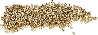 Tubular Rivets, Standard Round Holes Easy Installation Exquisitely Beautiful DIY Leather Rivets for Clothing Customization! (2.5x4.5x4.5mm)