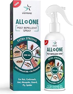 Pest Repellent Control Spray For Home | Ant, Cockroach, Rat, Lizard, Bedbugs, Spider | Snake | 100% Natural No Kill Just Repel Easy To Use Non Toxic (250Ml) (PACK OF 1)