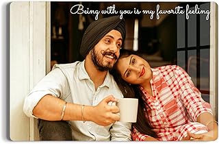 MITZVAH 3mm Acrylic Personalized Photo Frame - Birthday Gift, Premium Wall Frame, Customized for Friends (8x12 Inch, Landscape)