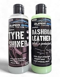 Tyre Polish for Car and Bike & dashboard leather polish+protectant 200 ml (PACK OF 2)