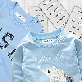 Iron On Clothing Labels for Kids Clothes (Set of 60)