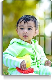 Customized Acrylic HD Picture Photo Frame | Clear UV Printing, Frameless Wall Mount | Personalized Gift Wall Poster for Anniversary, Birthday Gifting (10x15 inches, Vertical Orientation)