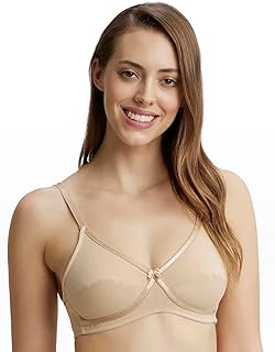 1242 Women's Wirefree Non Padded Super Combed Cotton Elastane Stretch Medium Coverage Cross Over Everyday Bra with Adjustable Straps