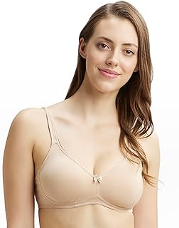 1250 Women Super Combed Cotton Elastane Everyday Bra | Wirefree | Non Padded | Full Coverage with Contoured Shaper Panel | Fabric