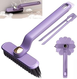Boniry Toilet & Bathroom Cleaning Brush Set with 360 Degree Rotating Head Gap Cleaning Brush, Tile and Crevice Scrubber, Household Cleaning Tool for Kitchen Bathroom (Multi Colour)