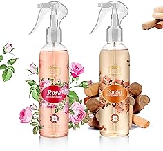 NEXT CARE English Leather Air Freshener Spray-200ml EACH| FOR HOME,OFFICE & CAR 100% natural | Organic (ROSE + SANDAL)